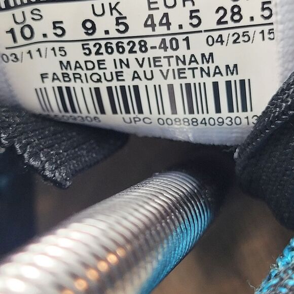 Nike Flyknit Racer 2015  Men's Running Shoes Size 10.5  Blue Lagoon 526628-401 - Picture 9 of 12